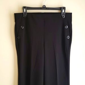 ONE5ONE Wide Leg Black Dress Pants